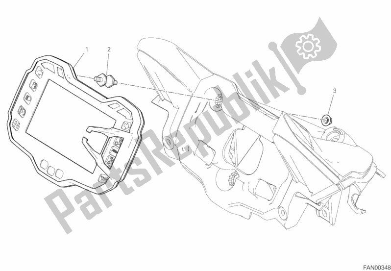 Tutte le parti per il Pannello Degli Strumenti del Ducati Multistrada 950 S SW Thailand 2020